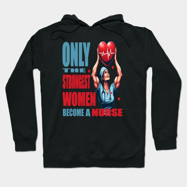 Empowered Women Nurses Hoodie by maknatess